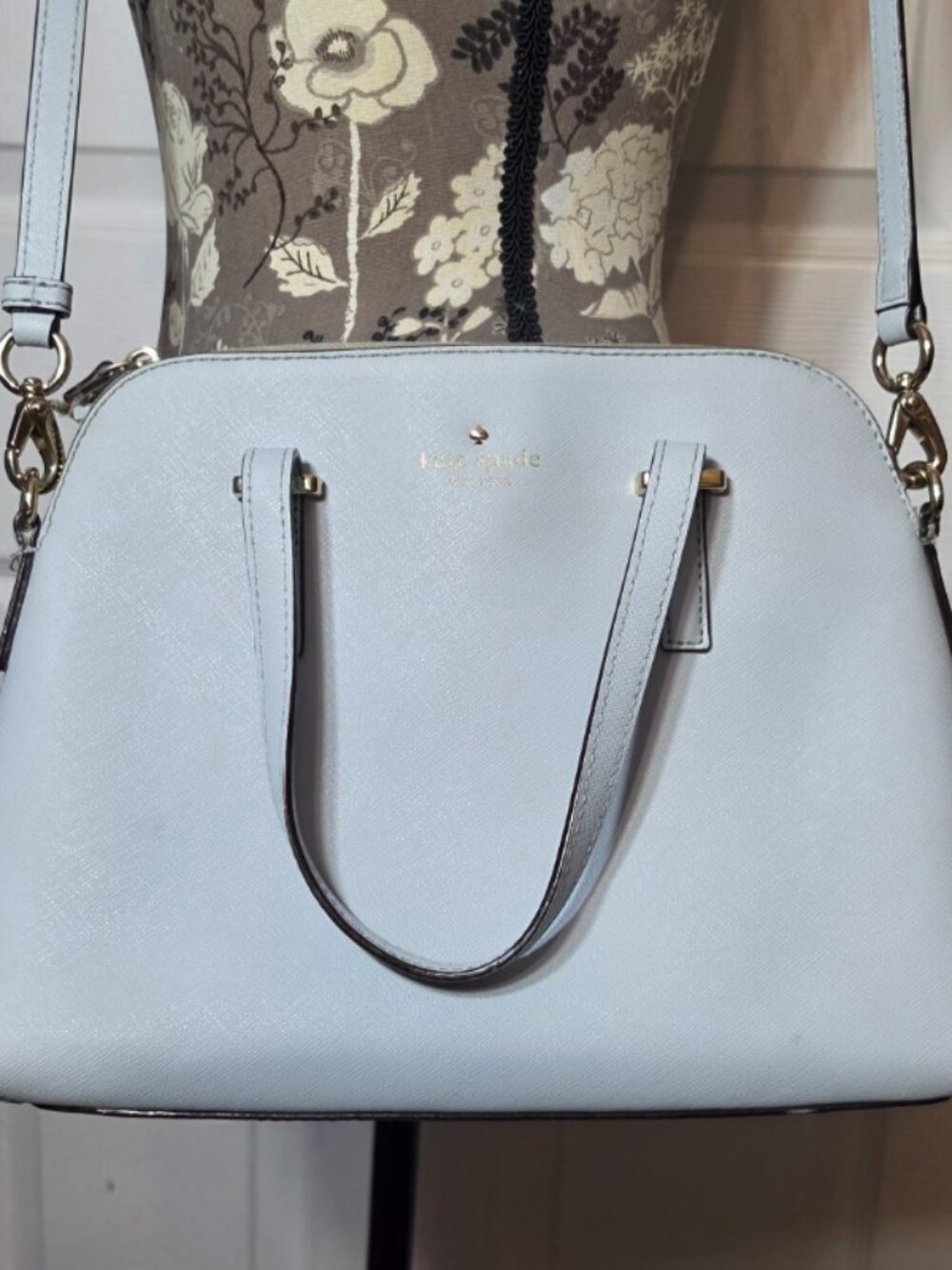 Structured Light Blue Handbag